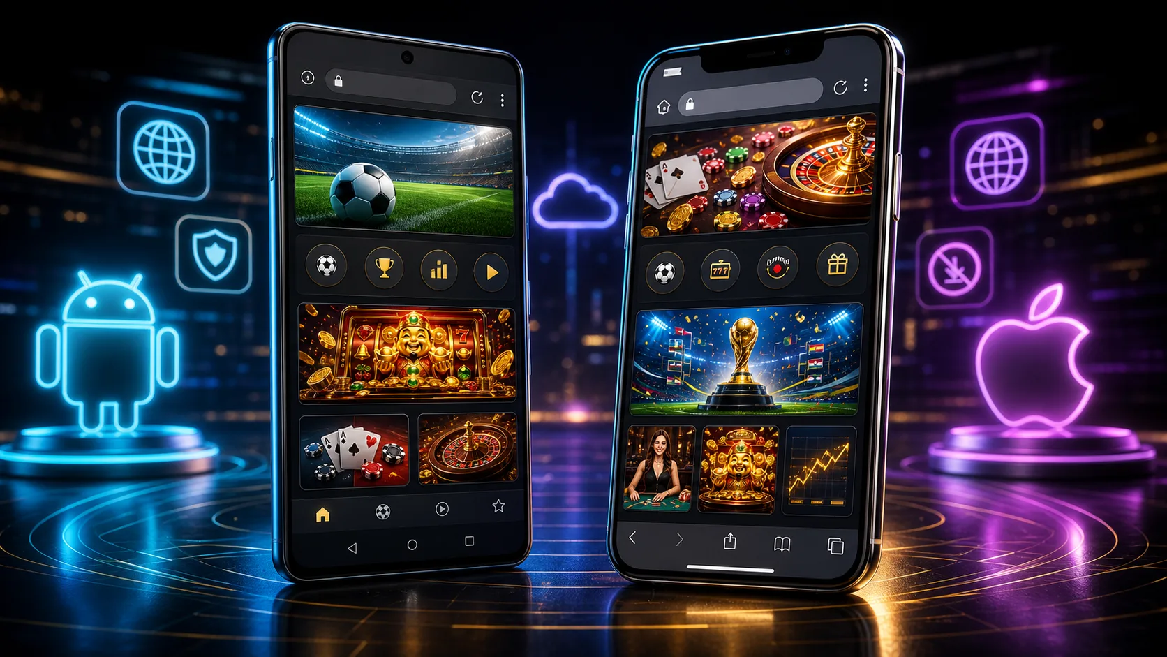 Experiência tombola compatível com Android e iOS no navegador mobile